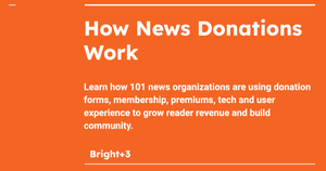 What 101 News Donation Pages can tell you about your fundraising and membership program