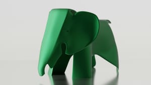 A stylized elephant shape based on the Eames Elephant. 